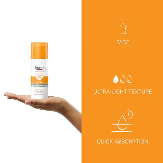Oil Control Sun Gel- Cream 50SPF Toque Seco Eucerin