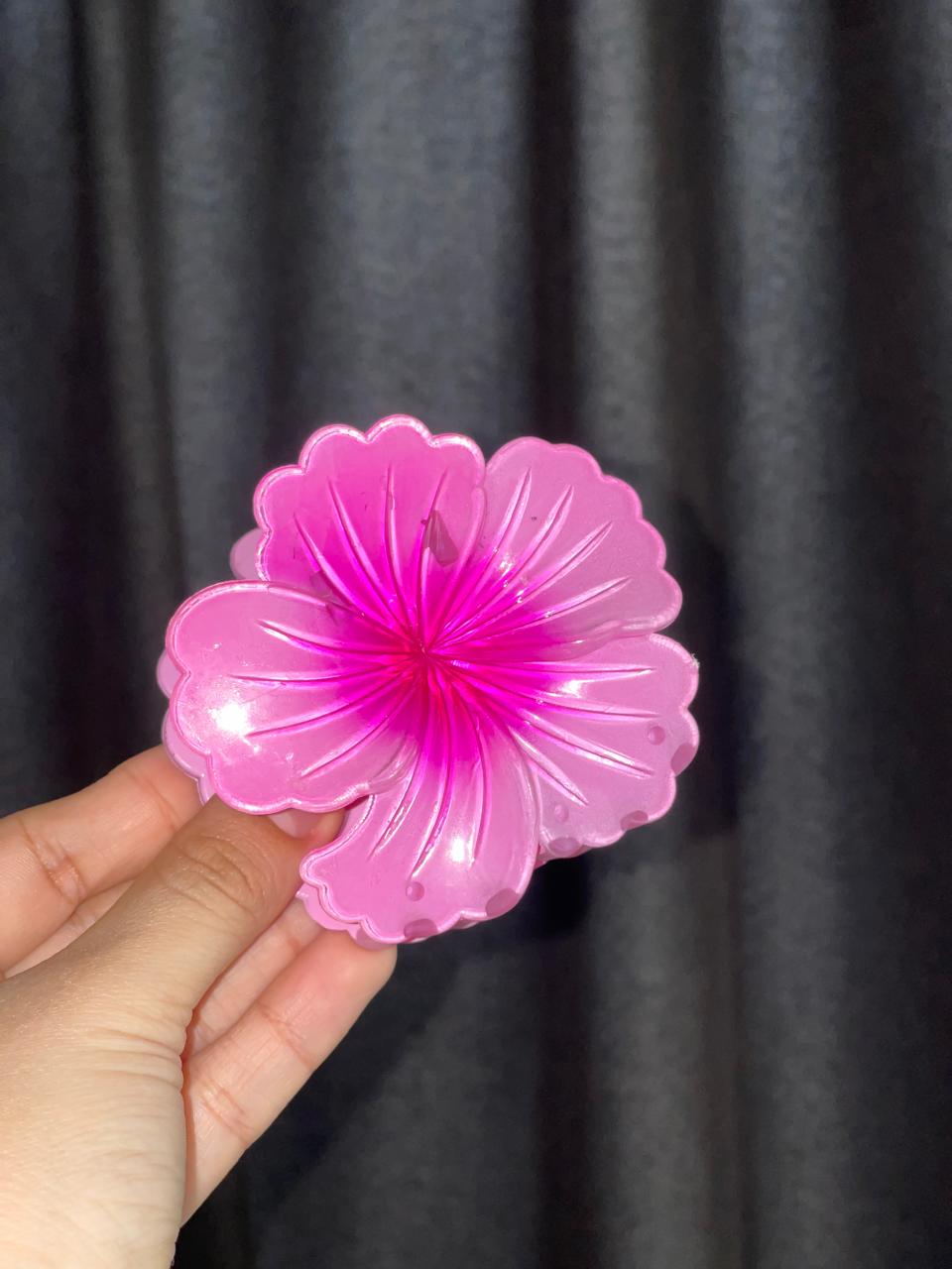 Clips Hawaianos Flor Hibiscus