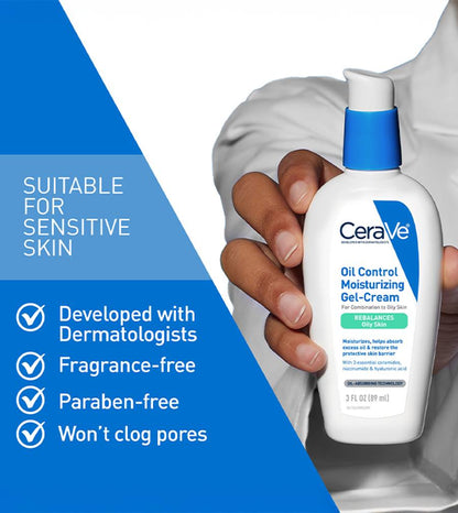 Oil Control Moisturizing Gel-Cream CeraVe