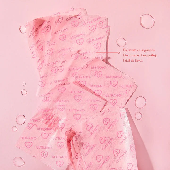 Papelitos Absorbentes Anti-Brillo Facial Ultramo
