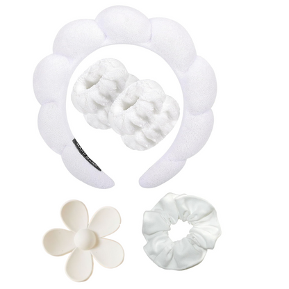 Bubble Spa Headband Skincare Set