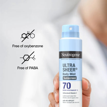 Ultra Sheer Lightweight Sunscreen Spray SPF 70 Neutrogena