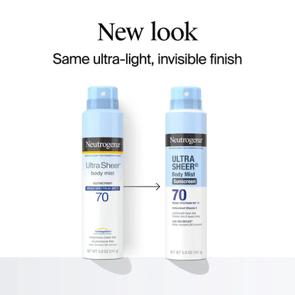 Ultra Sheer Lightweight Sunscreen Spray SPF 70 Neutrogena