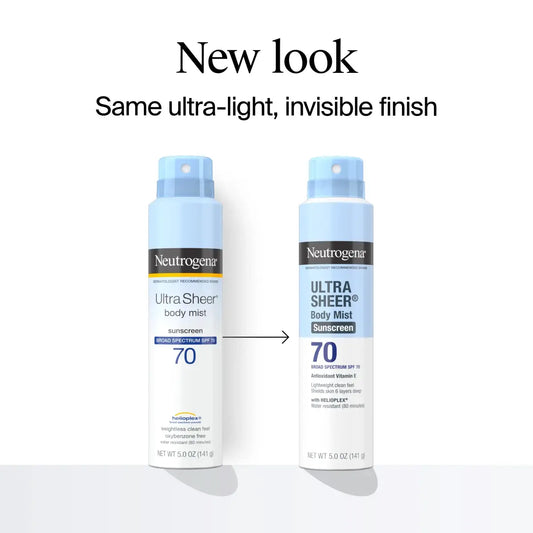 Ultra Sheer Lightweight Sunscreen Spray SPF 70 Neutrogena