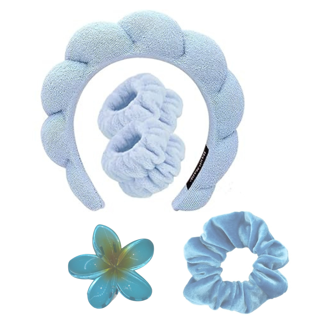 Bubble Spa Headband Skincare Set