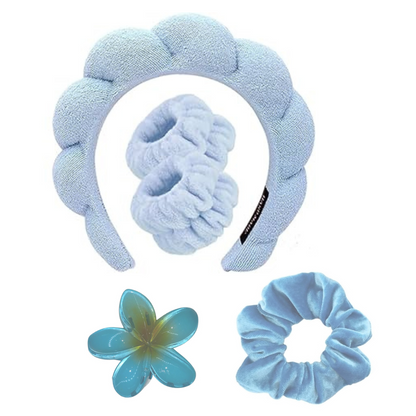 Bubble Spa Headband Skincare Set