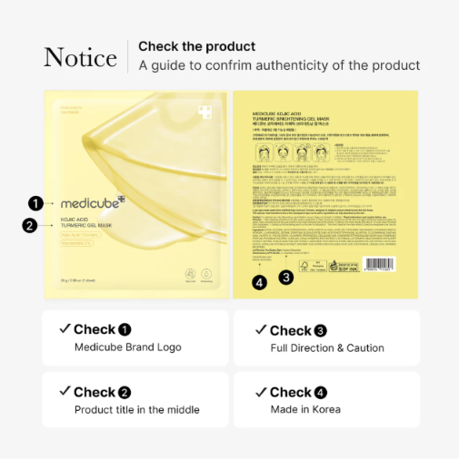 Kojic Acid Turmeric Gold Jelly Gel Mask Medicube