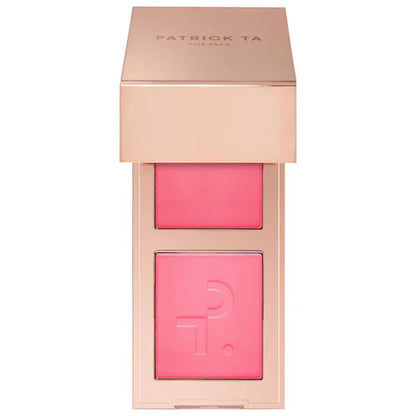 Mini Major Headline Double-Take Cream & Powder Blush Duo Patrick Ta
