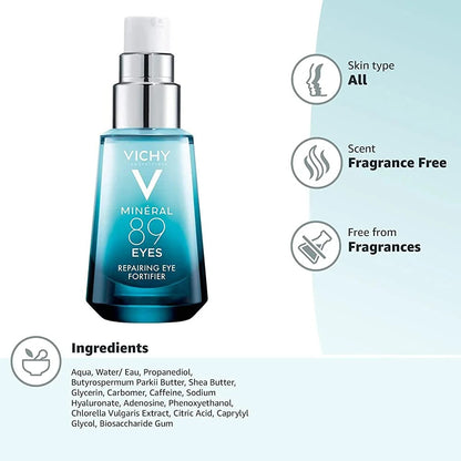Mineral 89 Repairing Eye Fortifier Vichy