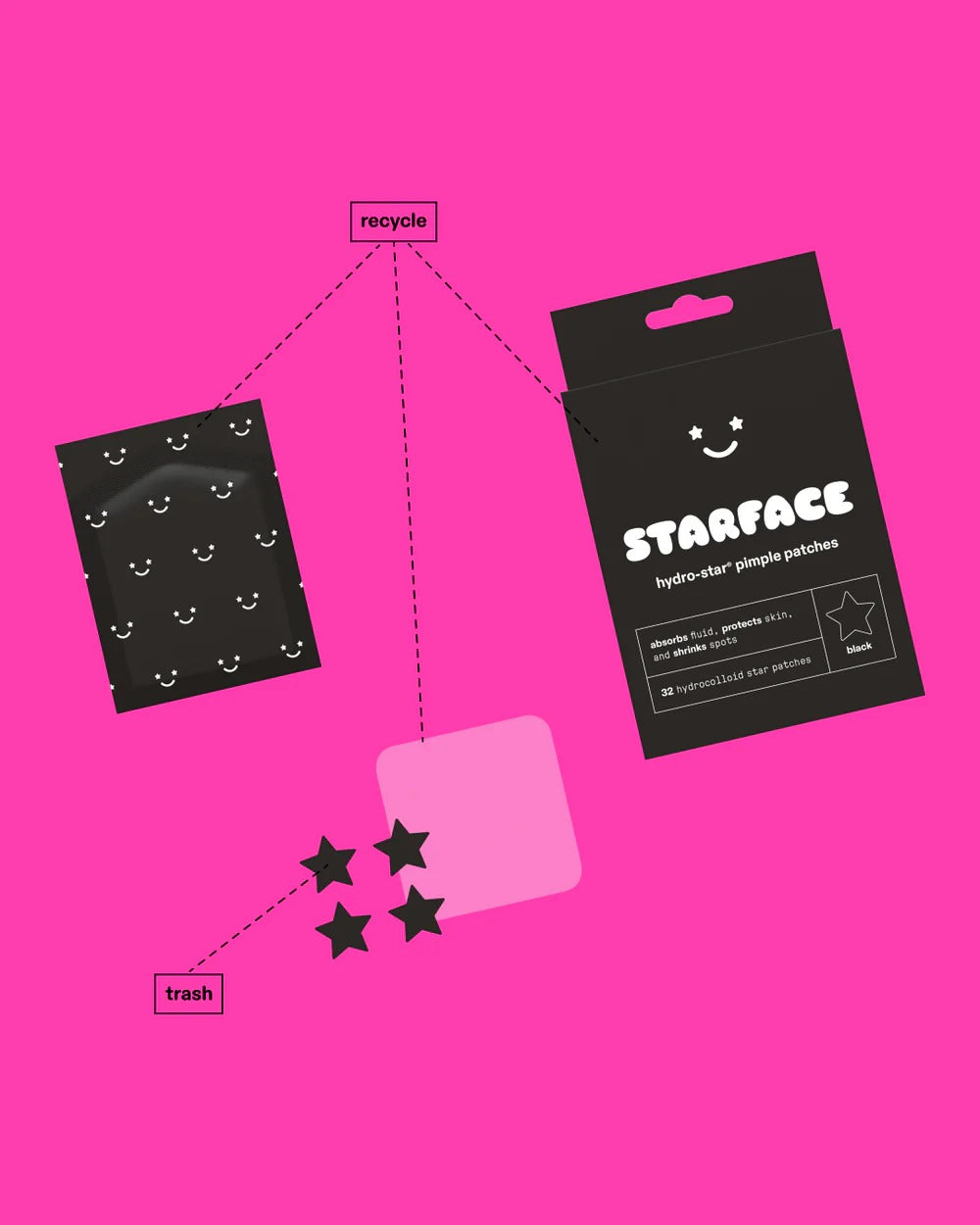 Hydro-Star Pimple Patches Starface